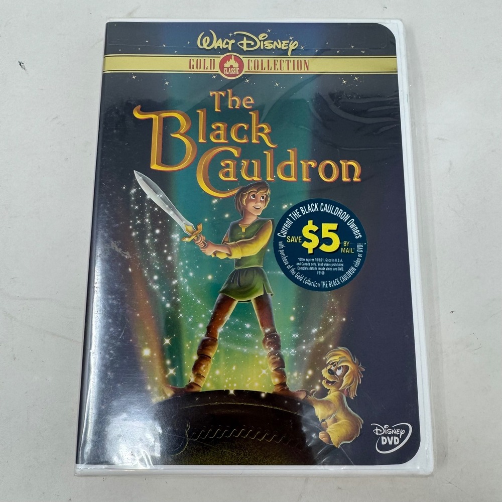Walt Disney The Black Cauldron DVD Gold Classic Collection Animated Movie Sealed